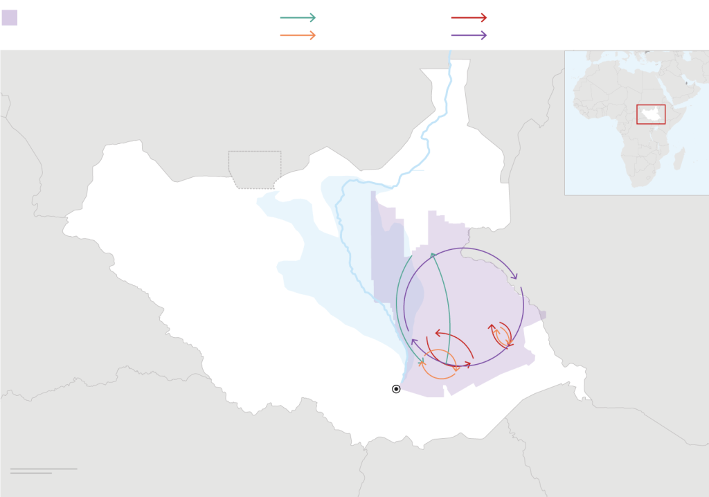 South Sudan is thought to be home to the world's largest known antelope migration